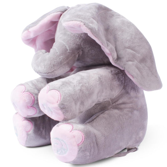 Peek a Boo Elephant | Interactive Musical Baby Elephant Plush Toy | Stuffed Plushie Singing Peek-A-Boo with Moving Ears for Toddlers | Fun Hide-and-Seek Music Game Toy | Elephant Toy