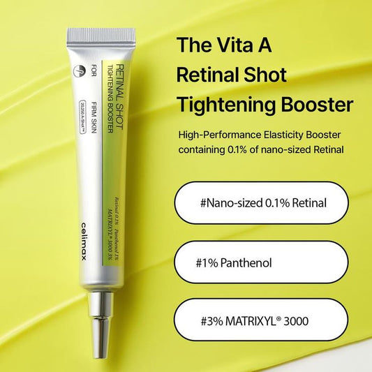 Celimax The Vita-A Retinal Shot Tightening Booster, Pore Minimizer, Wrinkles & Fine Lines, Firmer Skin-15 ml